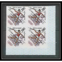 220c Umm al Qiwain MNH ** N°285/293 B Non dentelé imperf overprint jeux olympiques olympic games mexico bloc 4