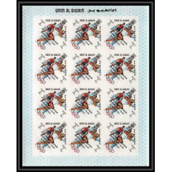 220d Umm al Qiwain MNH ** N°285 293 B non dentelé imperf overprint jeux olympiques olympic games mexico feuilles sheets