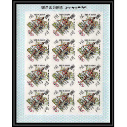220d Umm al Qiwain MNH ** N°285 293 B non dentelé imperf overprint jeux olympiques olympic games mexico feuilles sheets