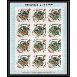 222c Umm al Qiwain MNH ** N°323/331 B gold non dentelé imperf jeux olympiques olympic games MEXICO 68 feuilles sheets