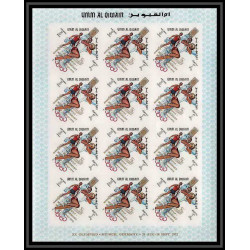 222c Umm al Qiwain MNH ** N°323/331 B gold non dentelé imperf jeux olympiques olympic games MEXICO 68 feuilles sheets