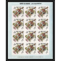 222c Umm al Qiwain MNH ** N°323/331 B gold non dentelé imperf jeux olympiques olympic games MEXICO 68 feuilles sheets