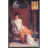 17889 préo préoblitéré N°57 pour bruxelles BELGIQUE 1927 ? carte postale madame recamier Tableau Painting france