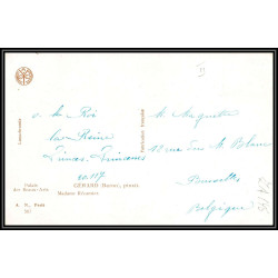 17889 préo préoblitéré N°57 pour bruxelles BELGIQUE 1927 ? carte postale madame recamier Tableau Painting france