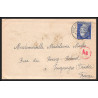 17998 LAC censure Bad Dürrenberg 1943 Pouzauges vendee guerre 39/45 ww2 feldpost allemagne reich germany france
