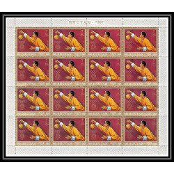 227c - bhutan (bouthan) Mi ** MNH N°514/521 A jeux olympiques olympic games munich 72 feuilles sheets