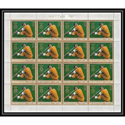 227c - bhutan (bouthan) Mi ** MNH N°514/521 A jeux olympiques olympic games munich 72 feuilles sheets