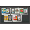 229 - Yemen kingdom MNH ** Mi N°627/631 B jeux olympiques olympic games mexico 68 efimex 68 jumping Football Soccer