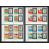229e Yemen kingdom MNH ** Mi N°627/631 A jeux olympiques olympic games mexico 68 efimex 68 jumping Football BLOC 4