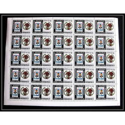 229f Yemen kingdom MNH ** Mi N°627/631 A jeux olympiques olympic games mexico 68 efimex 68 feuilles sheets SOCCER