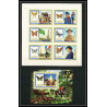 233 - Fujeira MNH ** Mi N°999/1004 B + BLOC 105 B non dentelé imperf Scout scouting - jamboree papillon (butterflies)