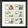 233 - Fujeira MNH ** Mi N°999/1004 B + BLOC 105 B non dentelé imperf Scout scouting - jamboree papillon (butterflies)