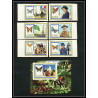 233e Fujeira MNH ** Mi N°999/1004 B + BLOC 105 B non dentelé imperf Scout scouting - jamboree papillon (butterflies)