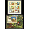 234a Fujeira MNH ** Mi N°999/1004 A + BLOC 105 A Scout scouting - jamboree papillon (butterflies)