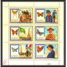 234a Fujeira MNH ** Mi N°999/1004 A + BLOC 105 A Scout scouting - jamboree papillon (butterflies)