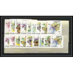 239 - Fujeira MNH ** Mi N°159/176 B papillons (butterflies papillon) Non dentelé imperf
