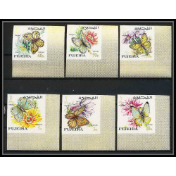 239 - Fujeira MNH ** Mi N°159/176 B papillons (butterflies papillon) Non dentelé imperf