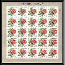 239B - Fujeira MNH ** Mi N°159/176 B papillons (butterflies papillon) Non dentelé imperf feuilles sheets 