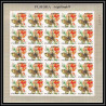 239B - Fujeira MNH ** Mi N°159/176 B papillons (butterflies papillon) Non dentelé imperf feuilles sheets 