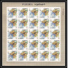 239B - Fujeira MNH ** Mi N°159/176 B papillons (butterflies papillon) Non dentelé imperf feuilles sheets 