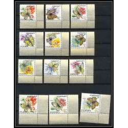 240 - Fujeira MNH ** Mi N°159/185 A papillons (butterflies papillon) COIN DE FEUILLE SUPERBE