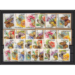 240d - Fujeira MNH ** Mi N°159/185 A papillons (butterflies papillon) complet TTB