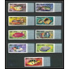 246 - Umm al Qiwain MNH ** Mi N°180/188 B poissons (Fish poisson fishes) Non dentelé imperf cote 17 euros