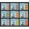 246a - Umm al Qiwain MNH ** Mi N°180/188 B poissons (Fish poisson fishes) Non dentelé imperf bloc label