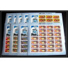 246c - Umm al Qiwain MNH ** Mi N°180/188 B poissons (Fish poisson fishes) Non dentelé imperf feuilles sheets