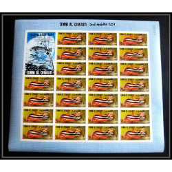 246c - Umm al Qiwain MNH ** Mi N°180/188 B poissons (Fish poisson fishes) Non dentelé imperf feuilles sheets