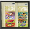 247a - Umm al Qiwain MNH ** Mi N°189/197 A poissons (Fish poisson fishes) Non dentelé imperf + SERIE VIGNETTE