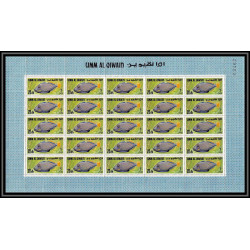 248c - Umm al Qiwain MNH ** Mi N°171/197 A rarissime poissons (Fish poisson fishes) feuilles sheets cote 566 euros
