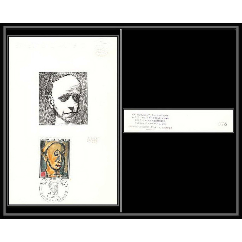 2433 N°1673 Tableau Painting Songe creux Rouault france Epreuve d'artiste artist proof Signé signed tirage 80 ex