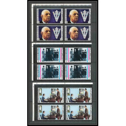 250e - Ras al khaima MNH ** Mi N°670/675 A bloc 4 De gaulle