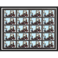 250f - Ras al khaima MNH ** Mi N°670/675 A bloc 4 De gaulle feuilles sheets
