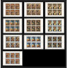 255o - sharjah MNH ** Mi N°622/631 A Napoléon Tableau tableaux paintings feuilles sheets LE DERNIER