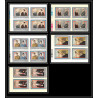 256f - Fujeira MNH ** Mi N°628/632 B De gaulle adenauer churchill kennedy Non dentelé imperf bloc 4