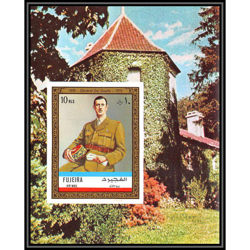 259 - Fujeira MNH ** Mi N°101 B De gaulle Non dentelé imperf