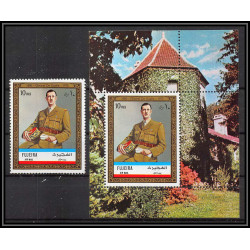 259h - Fujeira MNH ** Mi N°101 A De gaulle + timbre
