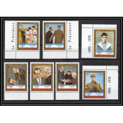 260 - Fujeira MNH ** Mi N°936/955 A complet + 101 A De gaulle churchill adenauer kennedy pape pope 