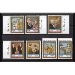 260 - Fujeira MNH ** Mi N°936/955 A complet + 101 A De gaulle churchill adenauer kennedy pape pope 