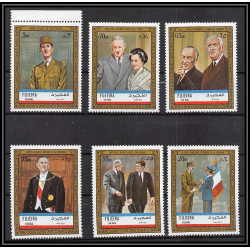 260 - Fujeira MNH ** Mi N°936/955 A complet + 101 A De gaulle churchill adenauer kennedy pape pope 