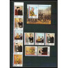 261b - sharjah MNH ** Mi N°814/818 + bloc 84 A + timbre De gaulle nixon kennedy adenauer queen elisabeth eisenhower