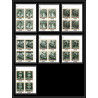 263b - Fujeira MNH ** Mi N°424/430 B De gaulle roosevelt leclerc Non dentelé imperf bloc 4
