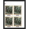 263b - Fujeira MNH ** Mi N°424/430 B De gaulle roosevelt leclerc Non dentelé imperf bloc 4