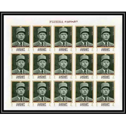 263c Fujeira MNH ** Mi N°424/430 N°424/430 B De gaulle roosevelt leclerc Non dentelé imperf feuilles sheets