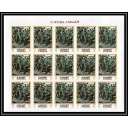 263c Fujeira MNH ** Mi N°424/430 N°424/430 B De gaulle roosevelt leclerc Non dentelé imperf feuilles sheets