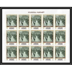263c Fujeira MNH ** Mi N°424/430 N°424/430 B De gaulle roosevelt leclerc Non dentelé imperf feuilles sheets
