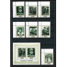 264a - Fujeira MNH ** Mi N°424/430 A + bloc 19 A De gaulle roosevelt leclerc churchill coin de feuille
