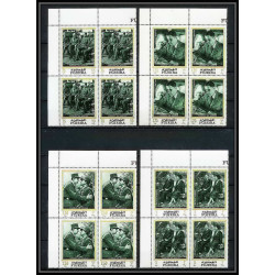 264b - Fujeira MNH ** Mi N°424/430 A bloc 4 De gaulle roosevelt leclerc churchill